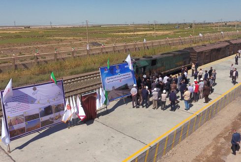ایستگاه راه آهن شرکت گسترش فولاد شهریار افتتاح شد